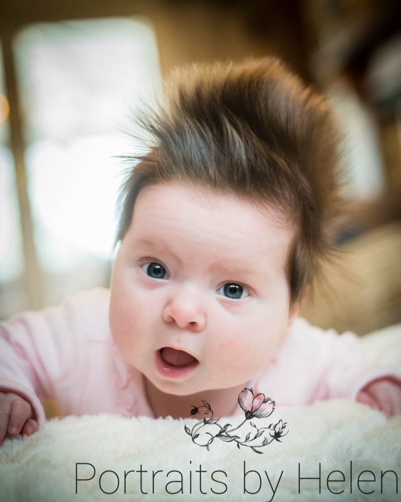 Big hair Tilly, baby photographer Workington