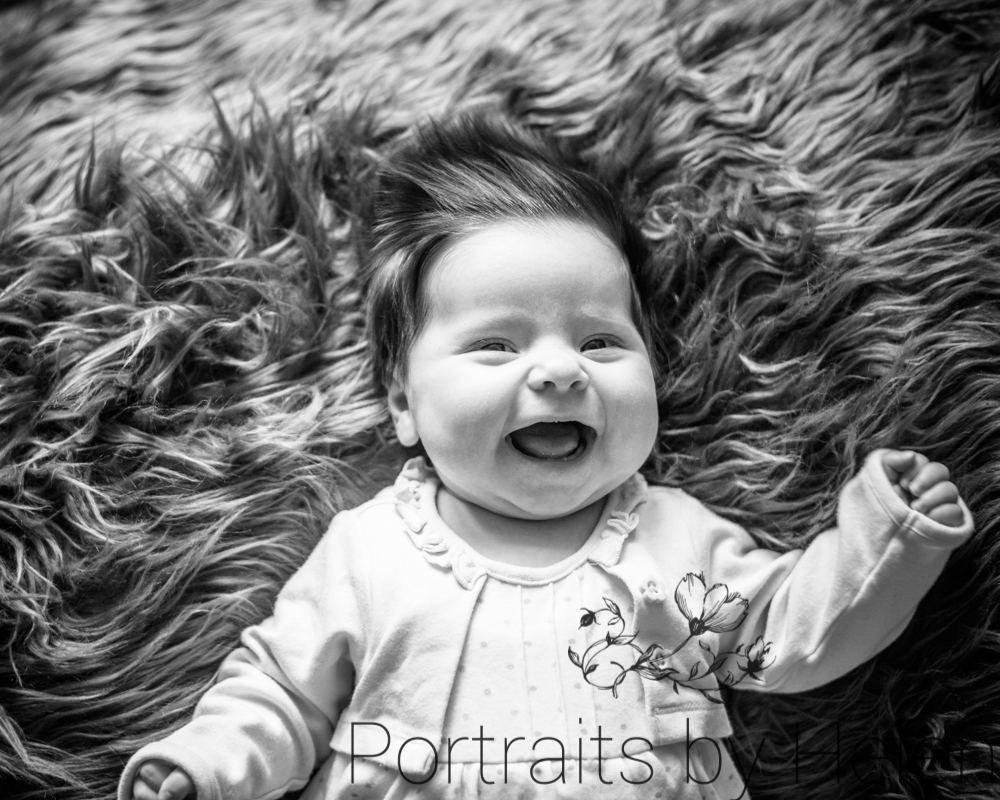 Laughing Tilly, newborn photographer Cockermouth