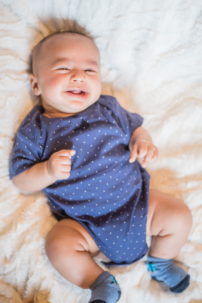Laughing baby, newborn photographer Maryport