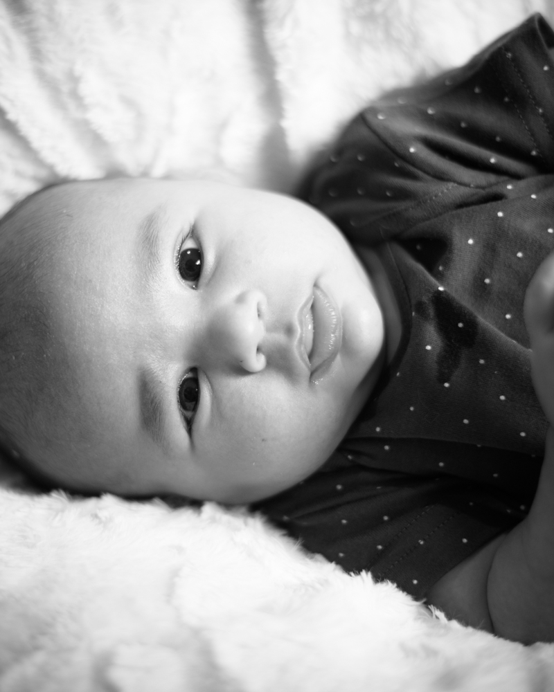 Pouting for camera, baby photographer Aspatria