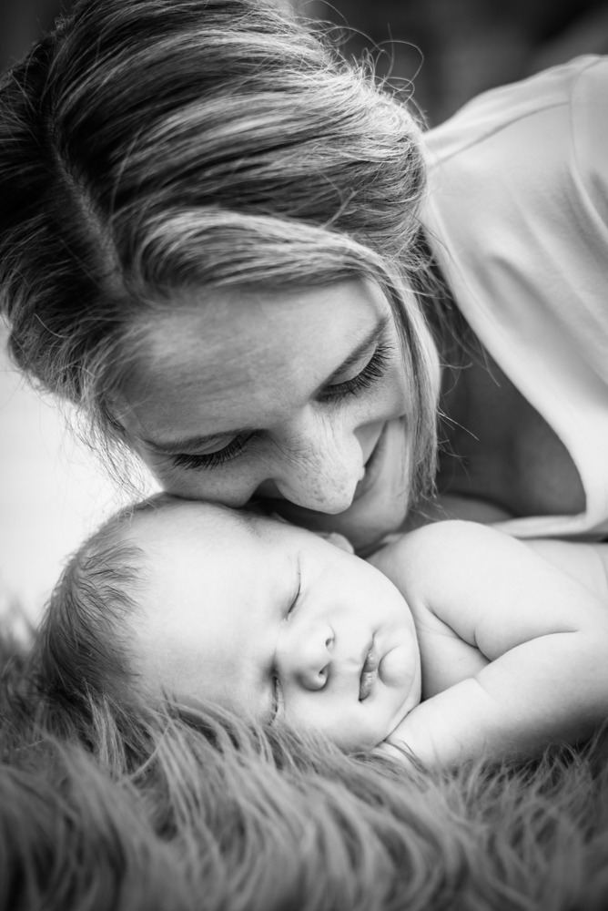 Kisses from Mum, newborn photographer Carlisle