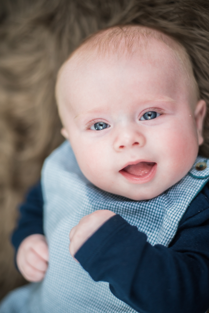 Baby smies, newborn photographer Carlisle