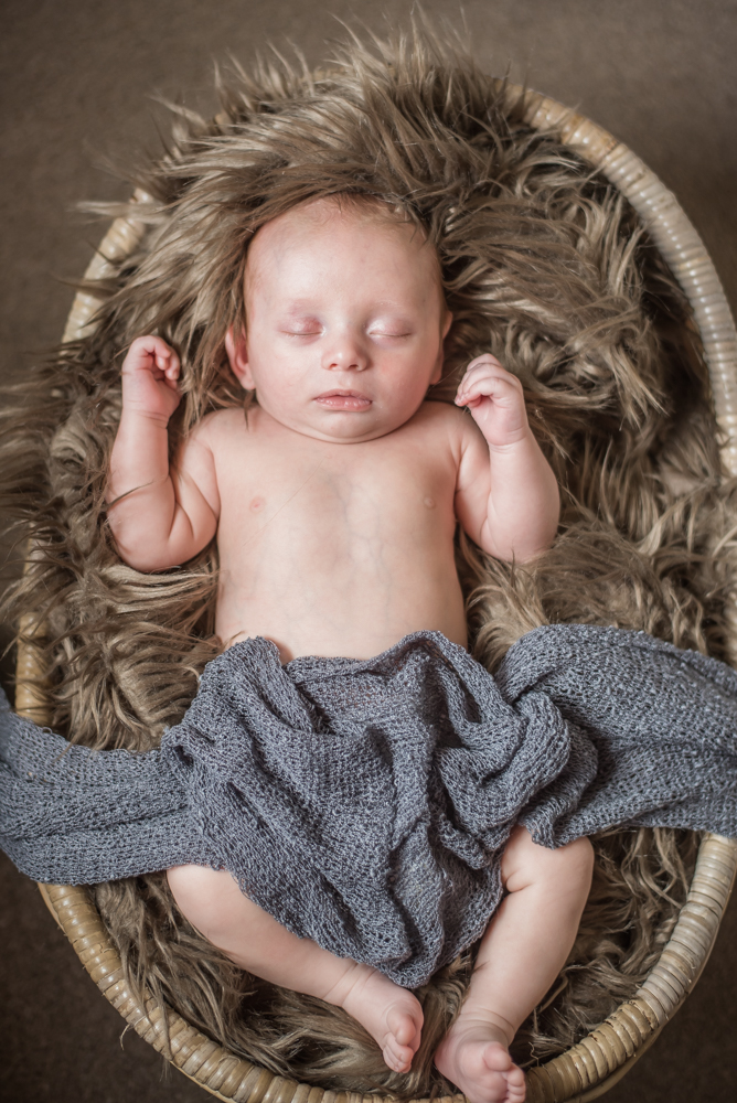 Baby in a basket, newborn portraits Carlisle