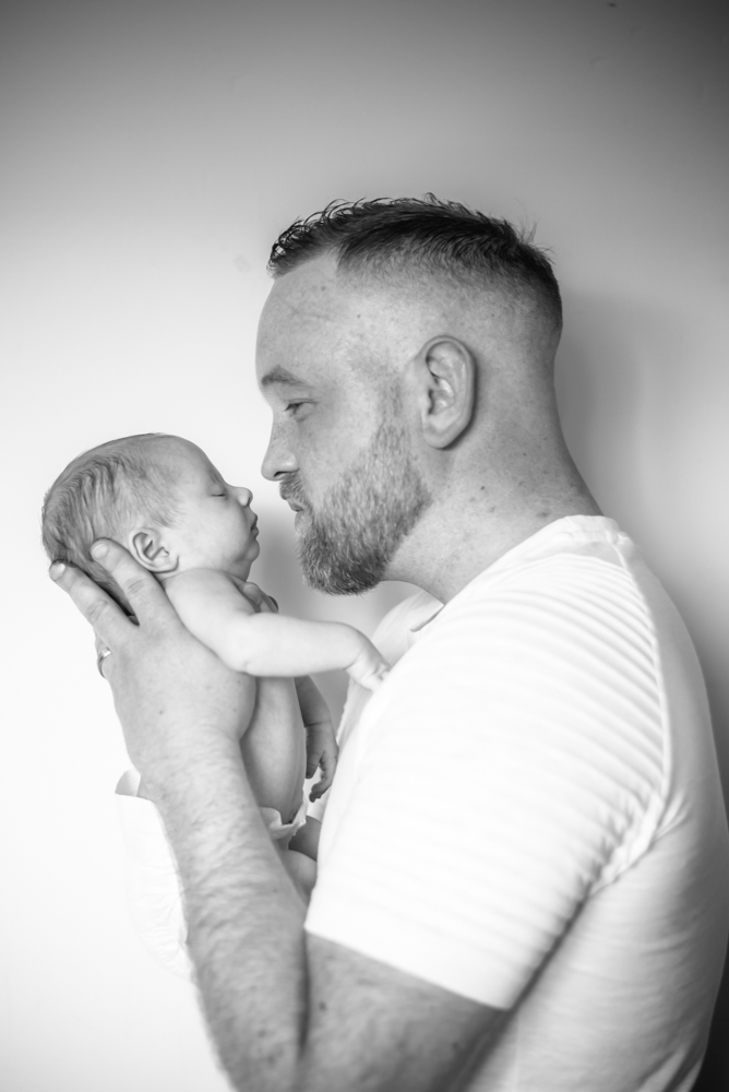Kisses from Dad, baby photographer Carlisle