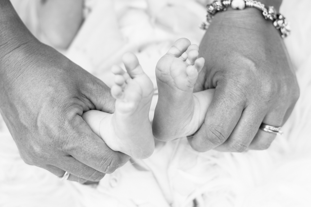 Baby Beatrix's toes, newborn photographer Carlisle