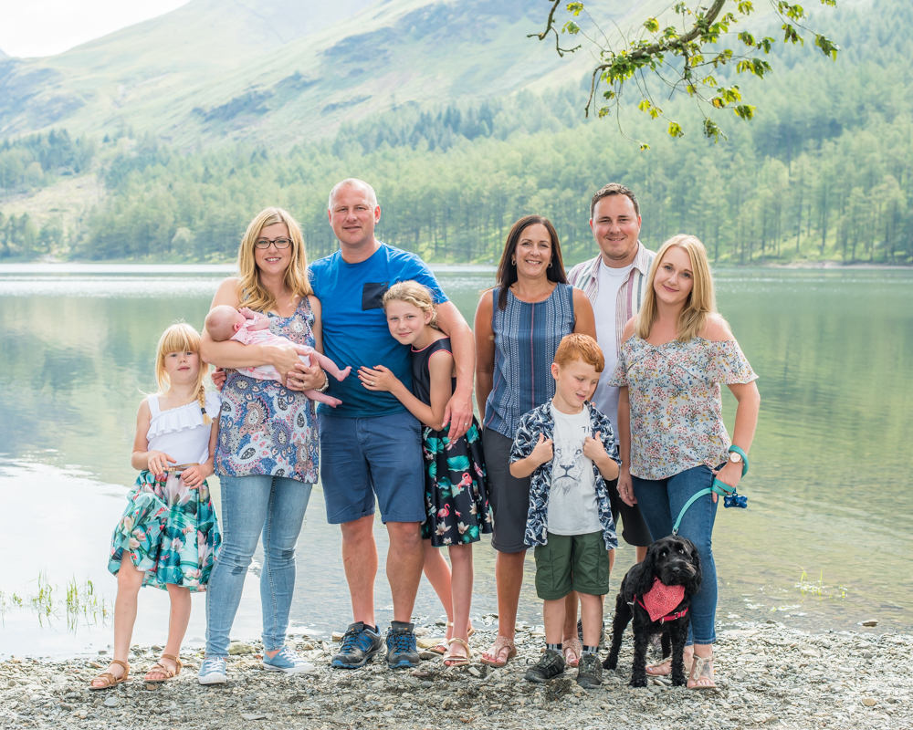 All the extended family, Buttermere family portraits