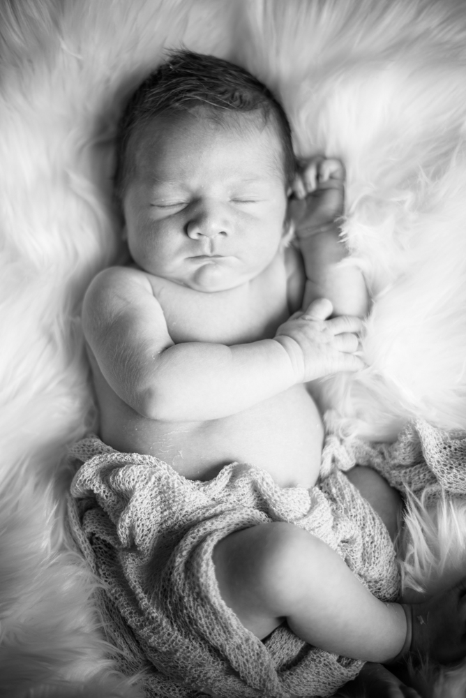 Posed newborn Oliver, baby photographer Cockermouth