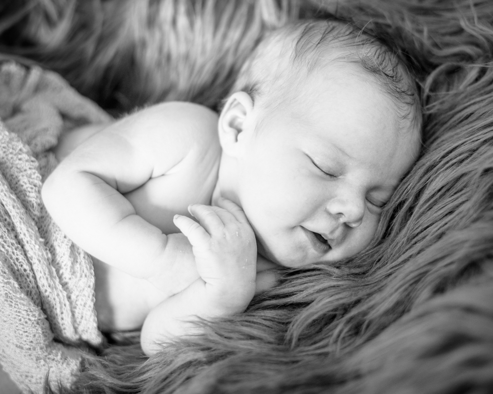 curled up sleeping baby, newborn photographs Wigton