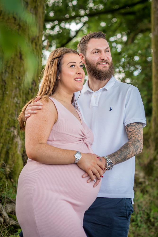 Holding baby bump, maternity portraits Wigton