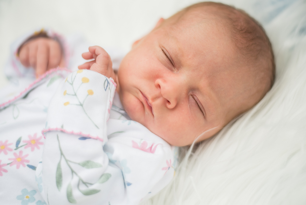 Sleepy newborn Delphie,  family portraits Carlisle newborn photographers