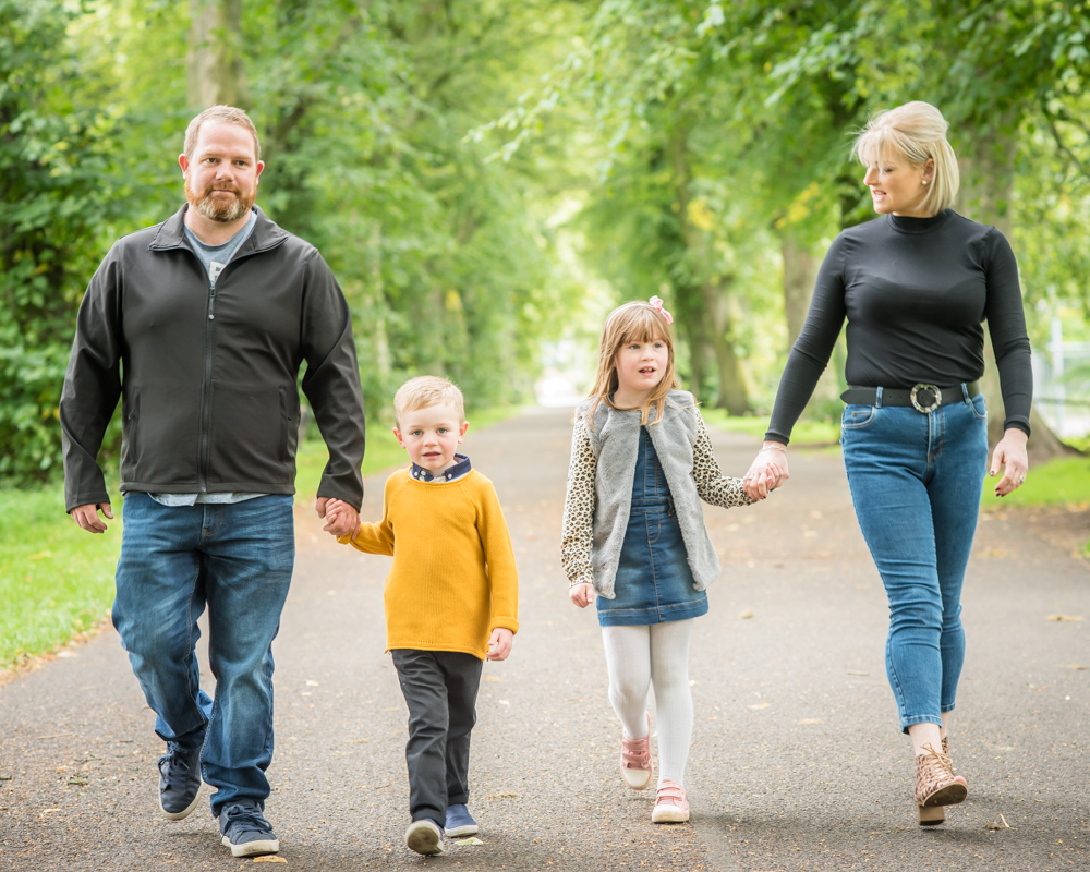 Family walking portraits, Carlisle baby photographer