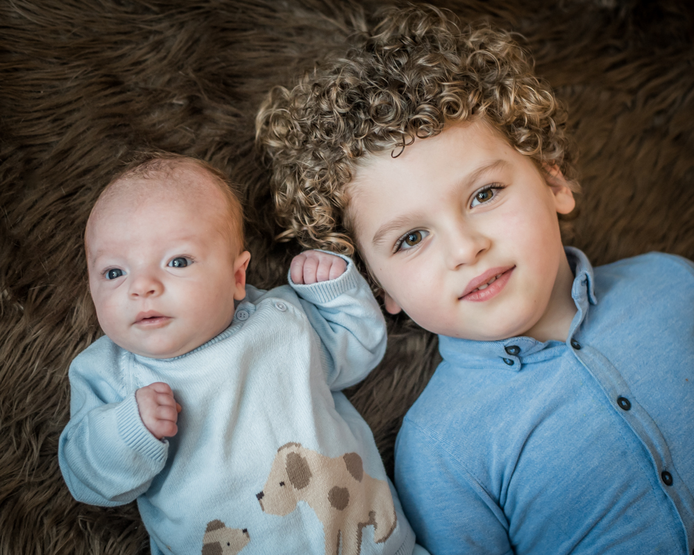 Brother portraits together, newborn photographer Workington