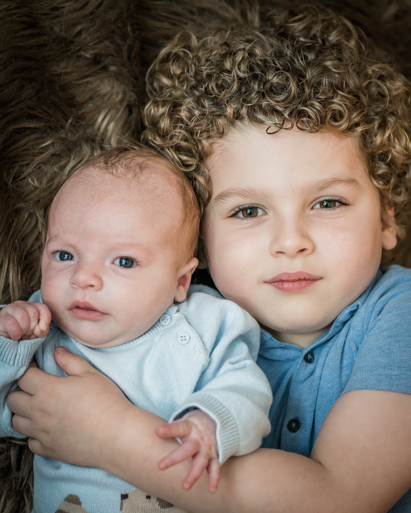 Brother cuddles, newborn photographers Carlisle